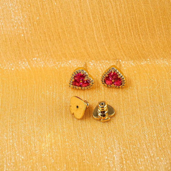 Kate Spade Spell It Out Heart Studs (with GIFT BAG) - Picture 4 of 6
